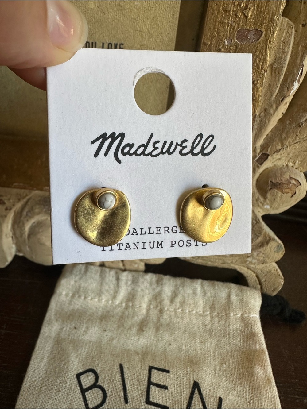 NWT Madewell 2 in 1 Earrings. Excellent condition